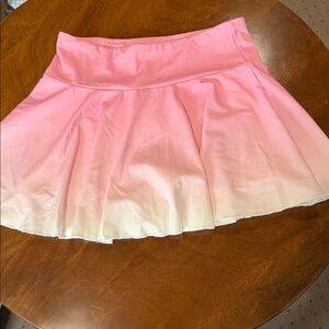 Pink and white ombre tennis skort